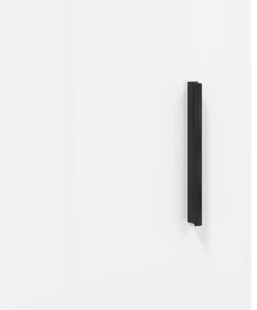 Armário de parede 34,5x34x90 cm branco brilhante