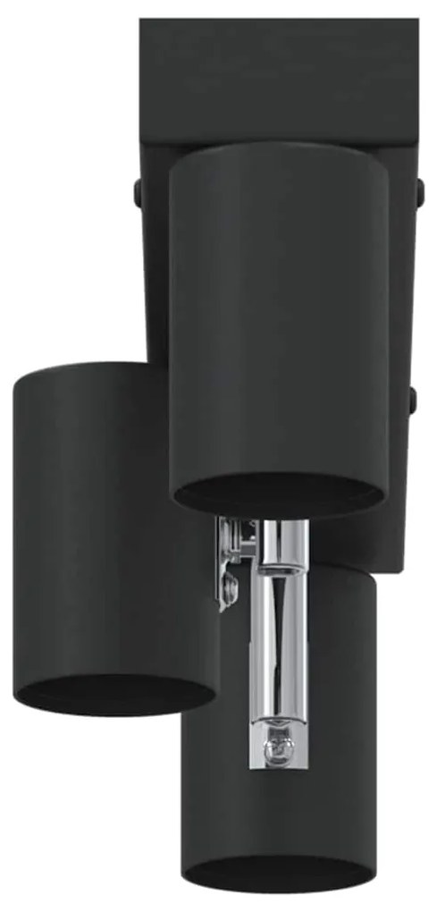 Holofote de Teto 3 Vias Ajustável Preto E27