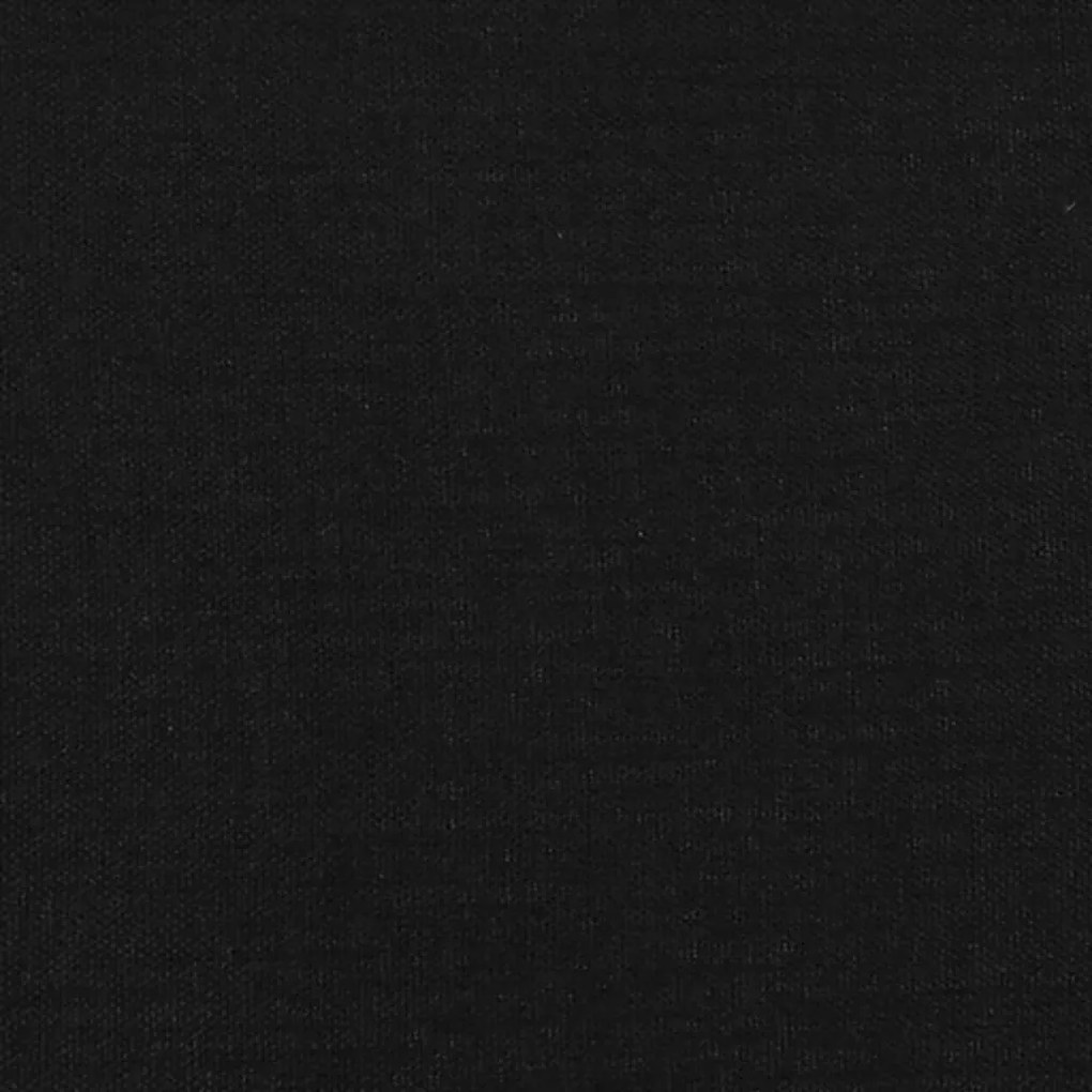 Cama box spring c/ colchão e LED 120x190 cm tecido preto