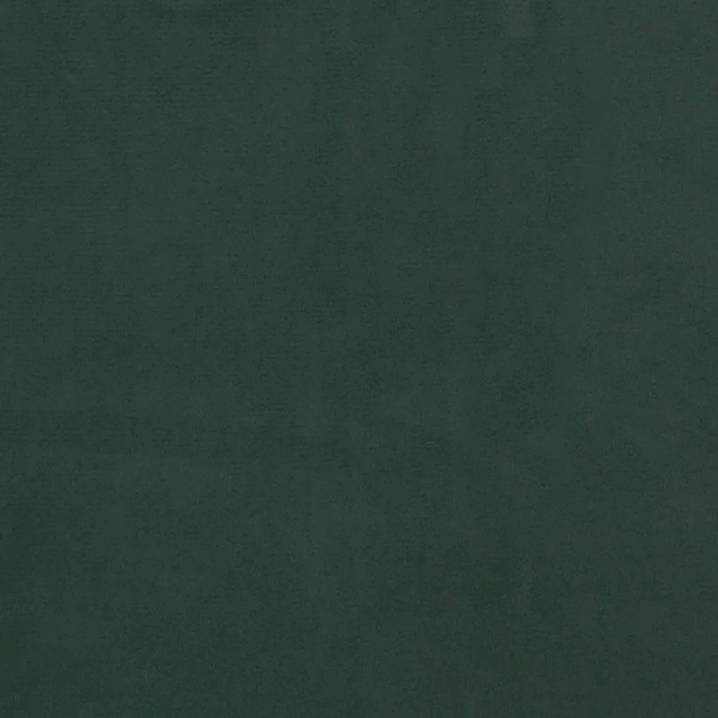 Estrutura de cama sem colchão 140x190 cm veludo verde-escuro