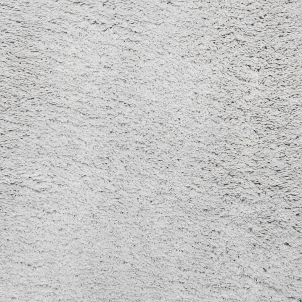 Tapete pelo curto macio e lavável HUARTE Ø 100 cm cinzento
