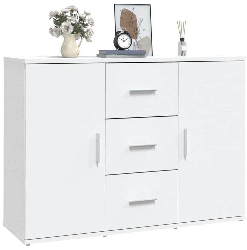 Aparador 91x29,5x65 cm derivados de madeira branco