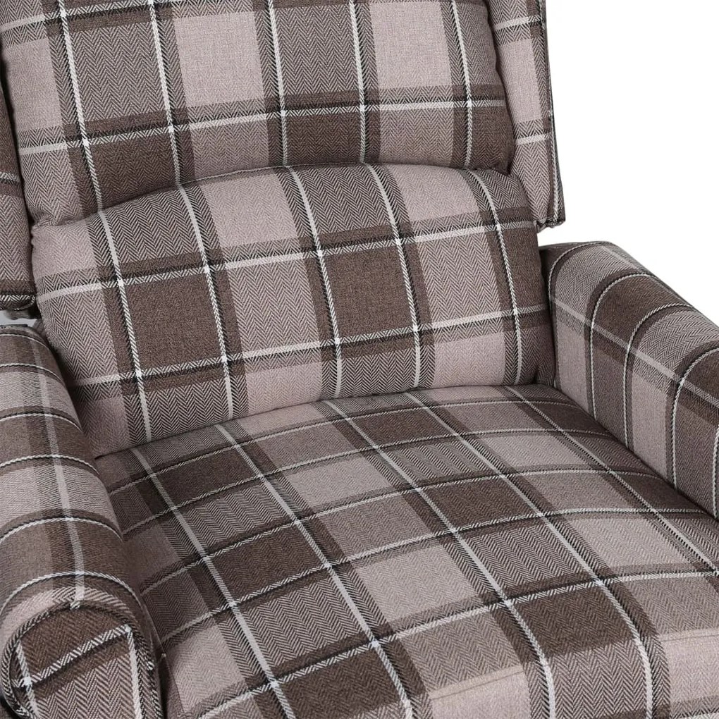 Poltrona de massagens reclinável tecido bege
