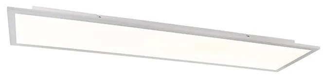 Candeeiro de teto branco 120 cm com LED - Liv Moderno