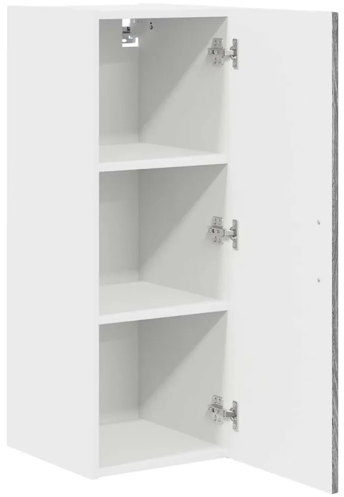 vidaXL Armário de Cozinha 2 pcs Cinza Sonoma 30 x 31 x 80 cm