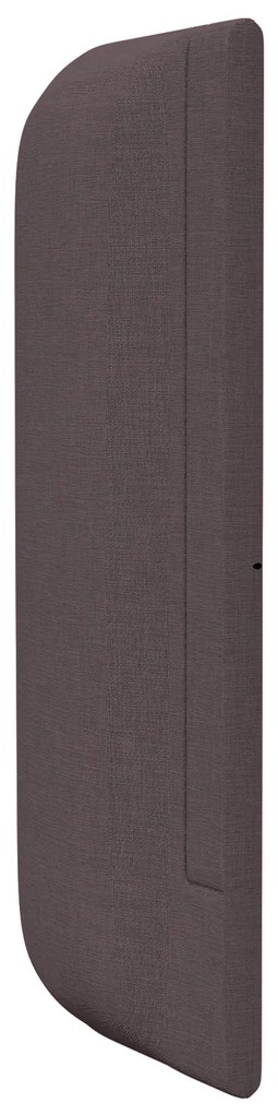 Arestas de Cabeceira 2 pcs Quadradas de Tecido Castanho Escuro
