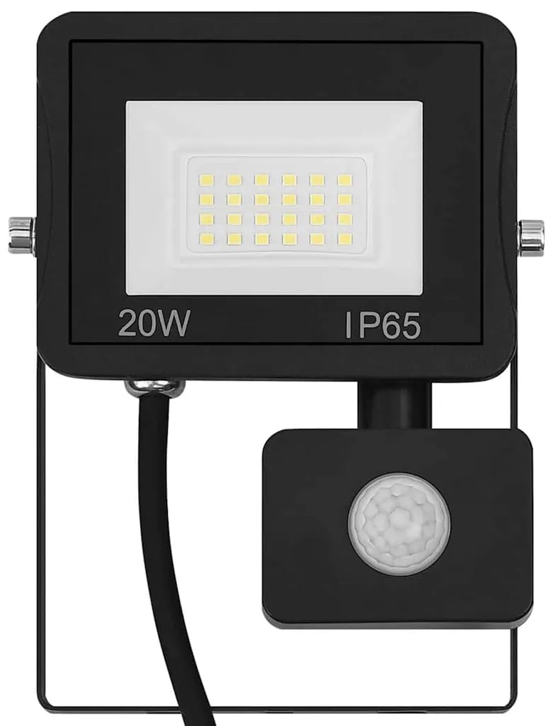 Projetor c/ iluminação LED e sensor 20 W branco quente