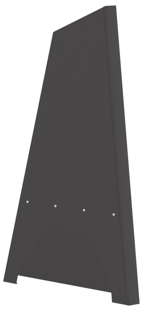 Fogueira Pyramid vidaXL Preta 50x45x95 cm Aço