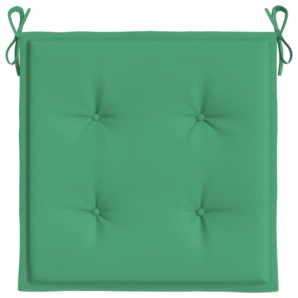 Almofadões p/ cadeiras jardim 2pcs 40x40x3 cm oxford verde