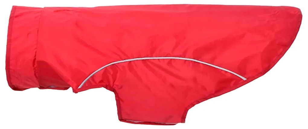 Capa de chuva para cães com tiras reflectoras vermelho L