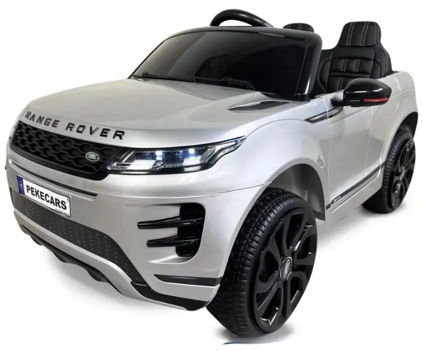 Carro eletrico crianças Range Rover Evoque 12V 2.4G Prata Metalizado