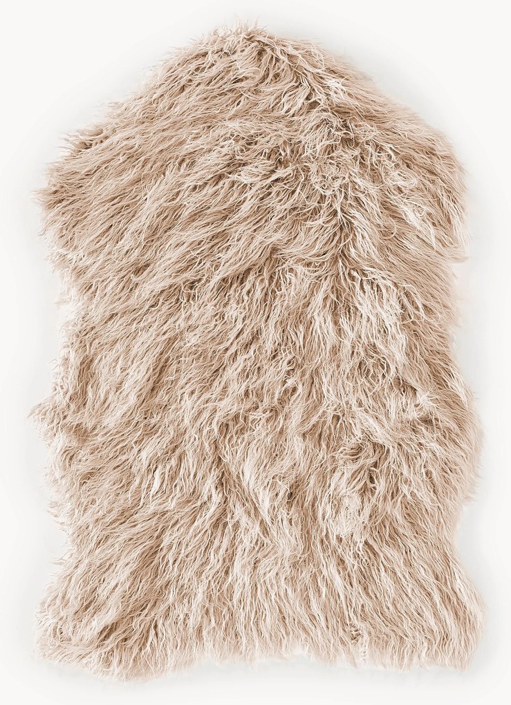 Tapete de pele sintética encaracolada Morten