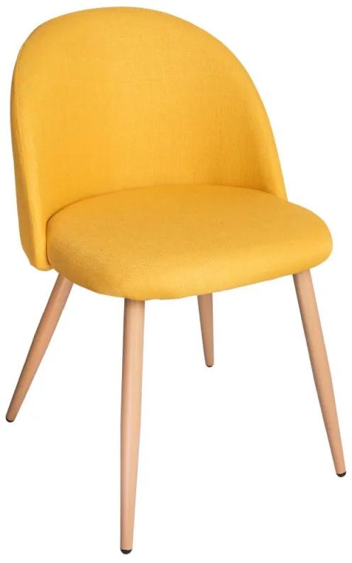 Cadeira Bristol Tecido Cor: Amarelo