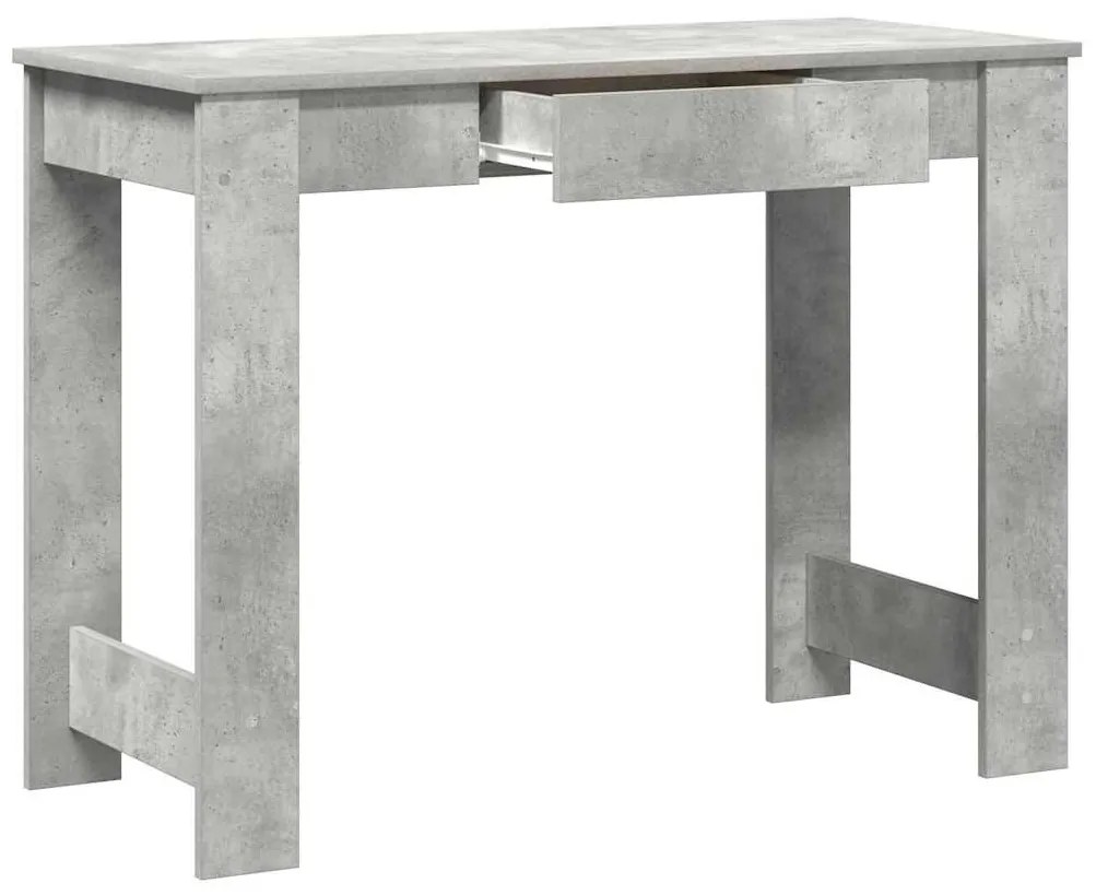 Secretária 100x45x75 cm derivados de madeira cinzento cimento