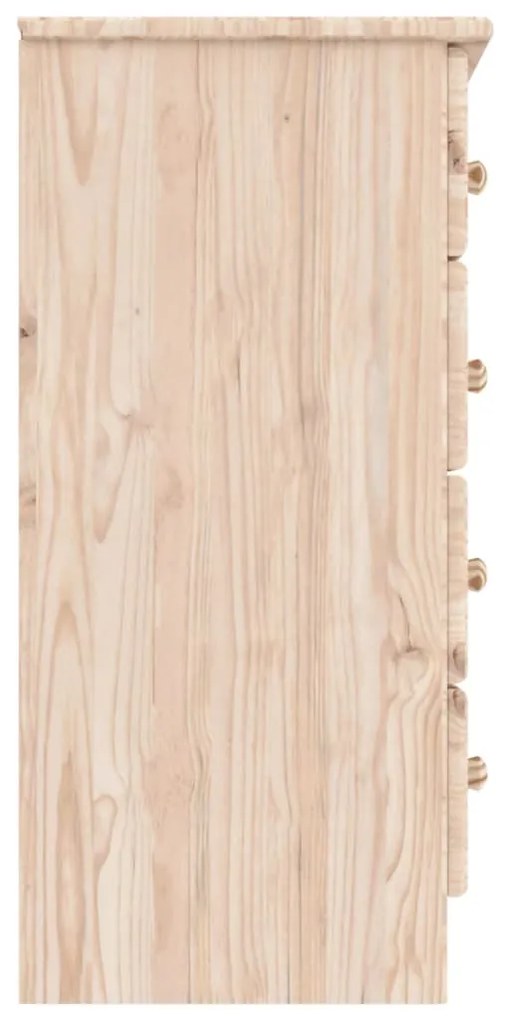 Cómoda ALTA 77x35x73 cm madeira de pinho maciça