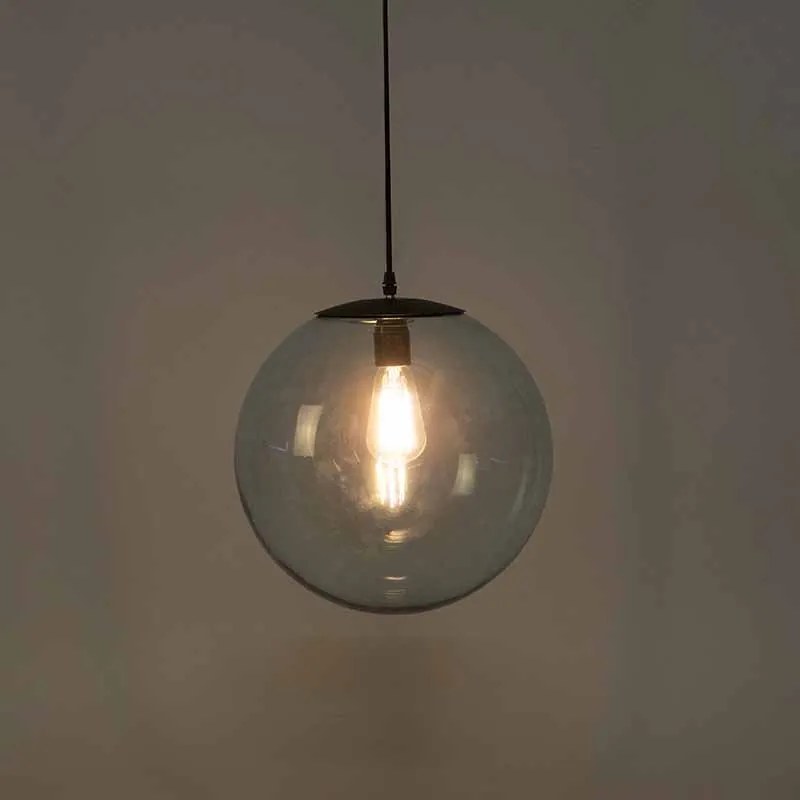 Candeeiro de suspensão Art Deco Cinza 35 cm - Pallon Moderno,Art Deco,Design
