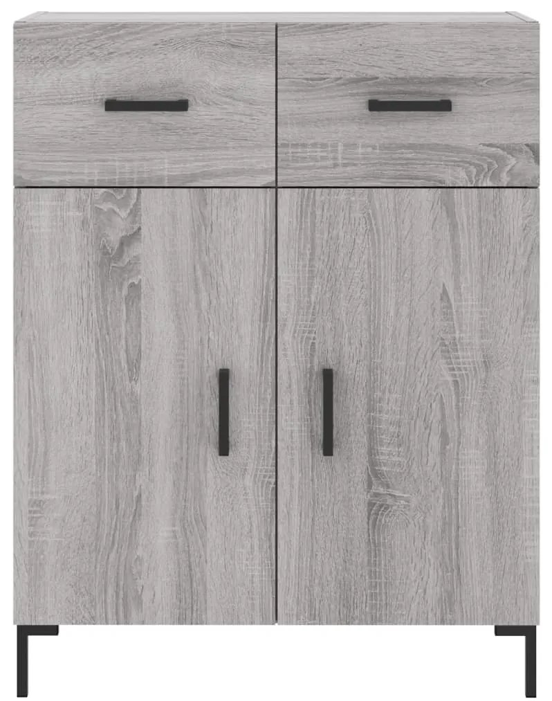 Armário alto 69,5x34x180 cm derivados de madeira sonoma cinza