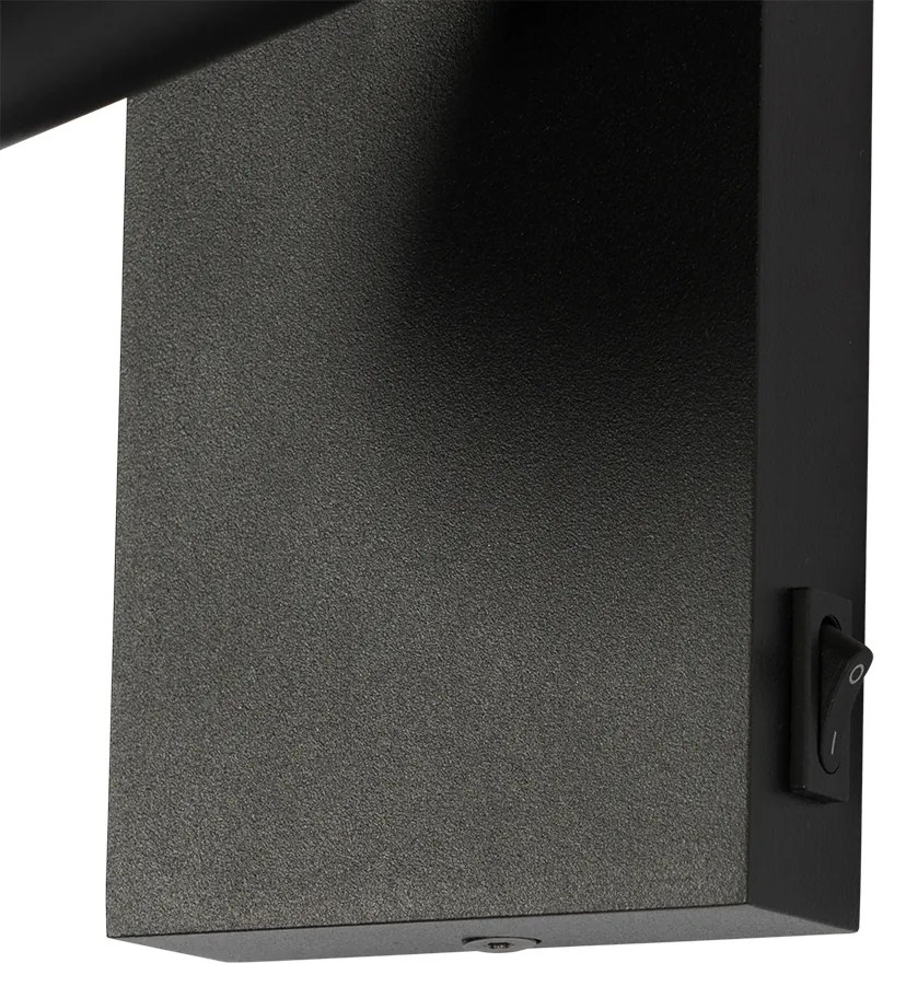 LED Candeeiro de Parede Inteligente Preto Ajustável com Interruptor Incl. Wifi GU10 50mm - Jeana Luxe Moderno