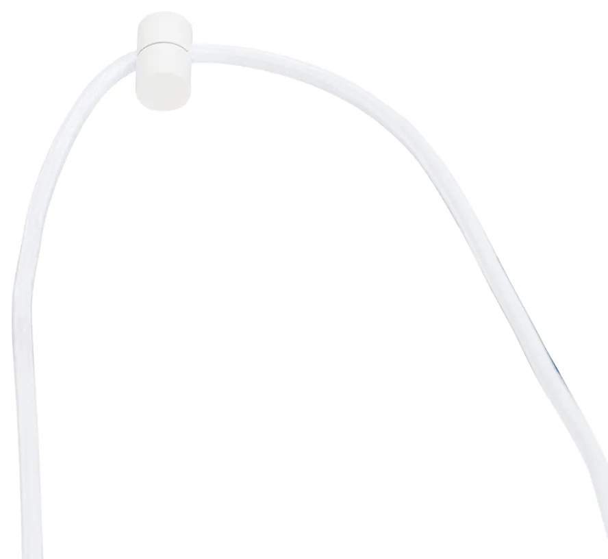 Candeeiro suspenso branco para sistema de calhas monofásico - Iconic Cavalux