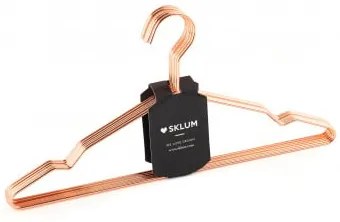 Conjunto de 6 Cabides Gärde Metalizados Oro Rosa - Sklum