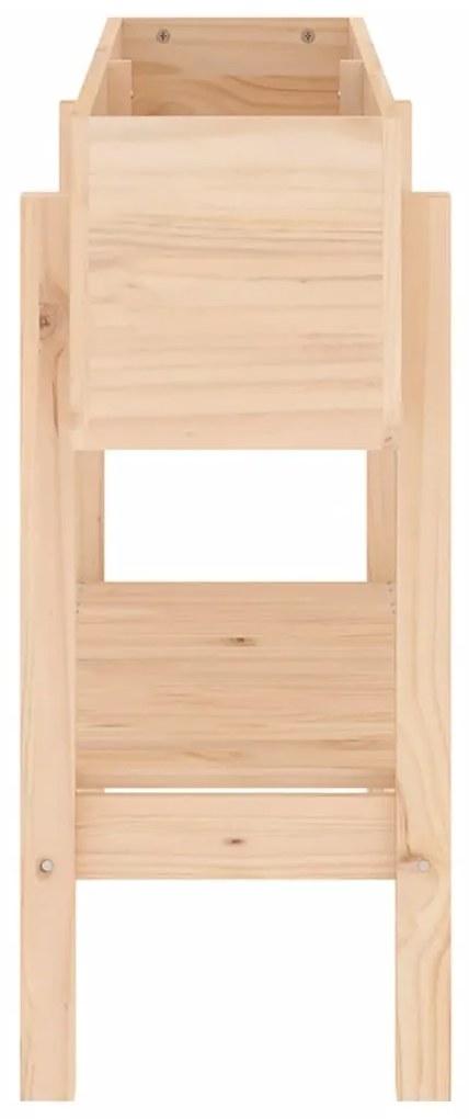 Canteiro elevado de jardim 101x30x69 cm madeira de pinho maciça