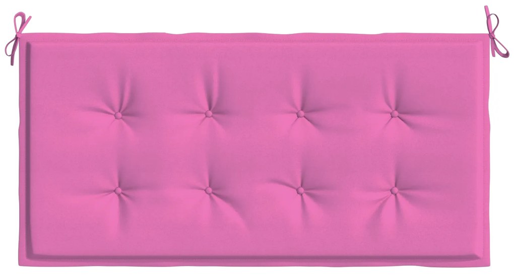 Almofada para Banco de Jardim Rosa 120x50x4 cm Tecido Oxford