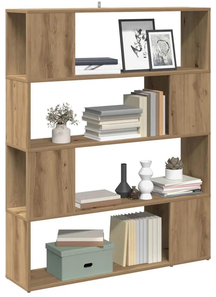 vidaXL Armário/divisória de quarto carvalho artesanal 100x24x124,5 cm