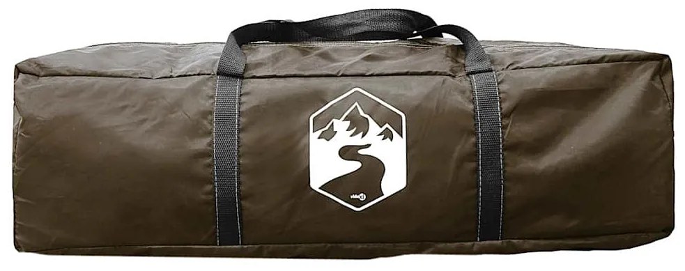 Tenda familiar tipi para 6 pessoas impermeável castanho