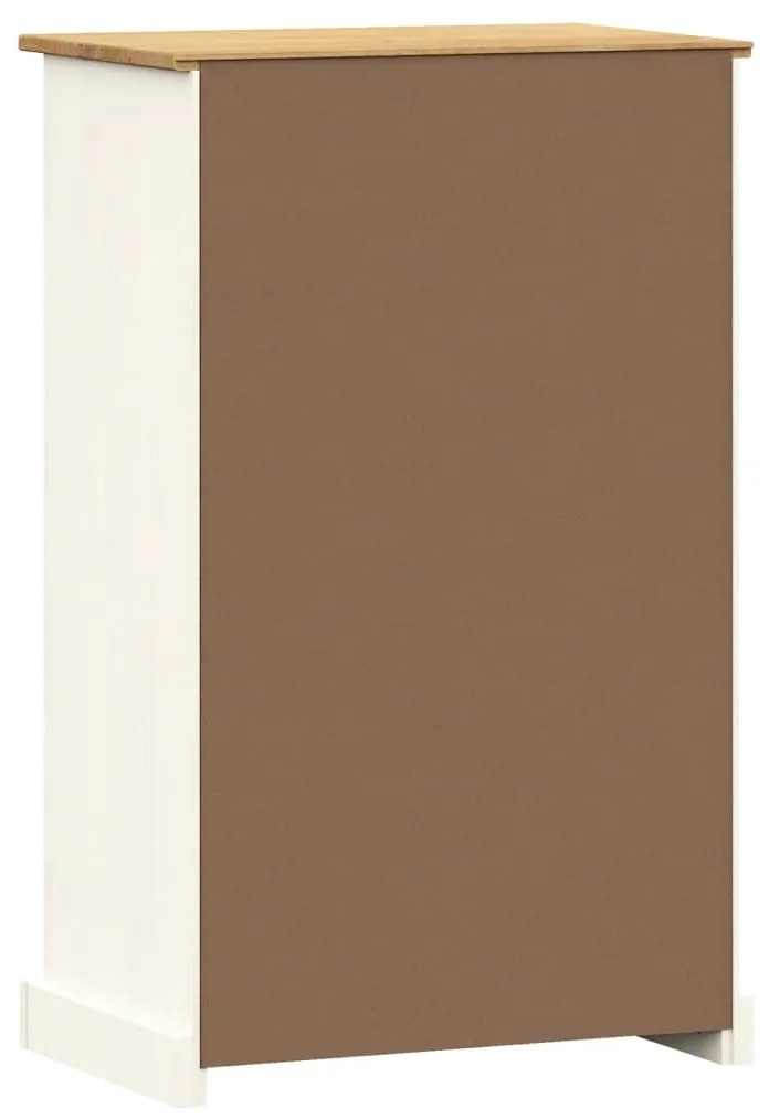 Sapateira VIGO 60x35x96 cm madeira de pinho maciça branco