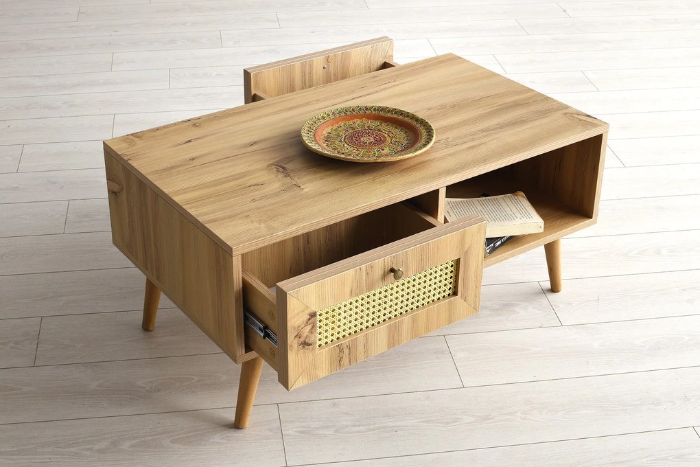 Mesa de Centro Sidyma – Carvalho – 97x45x55 cm