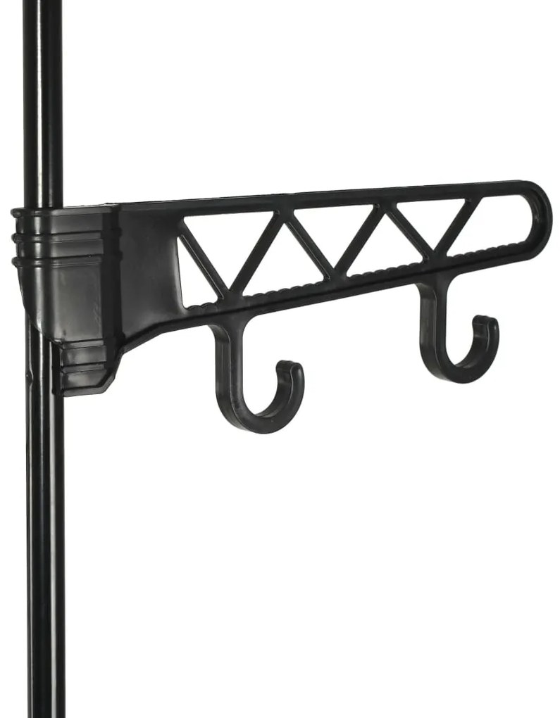 Suporte para roupas aço e tecido não tecido 55x28,5x175cm preto