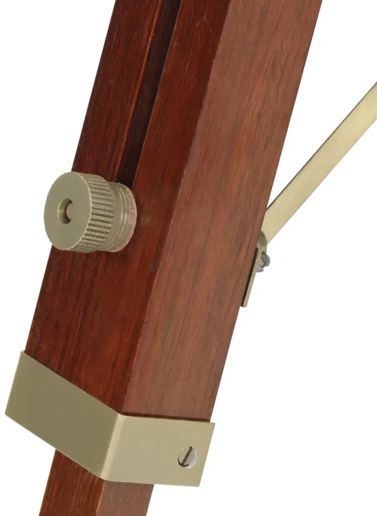 Candeeiro de chão tripé 69 cm madeira mangueira maciça