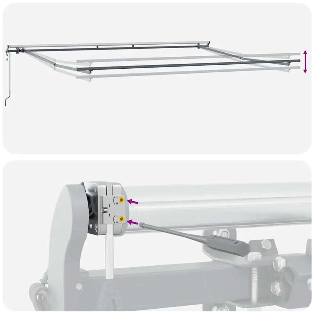 Toldo Retrátil Automático Branco 450 x 350 cm