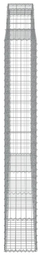 Cestos gabião arqueados 2pcs 300x30x200/220cm ferro galvanizado
