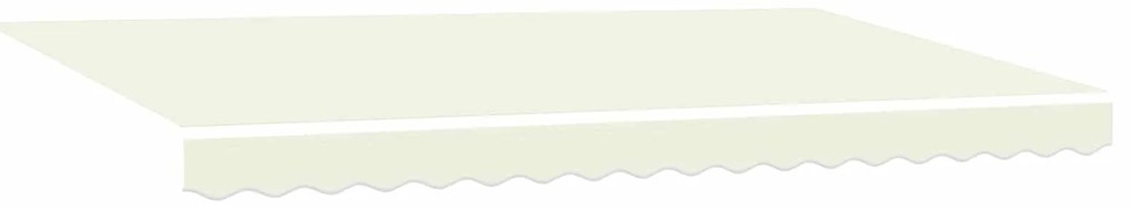vidaXL Toldo Retrátil Creme 400 x 200 cm Poliéster e Alumínio