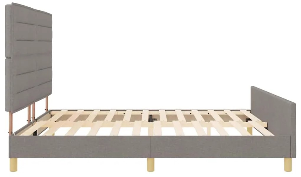Cama vidaXL Taupe 200x200 cm Tecido