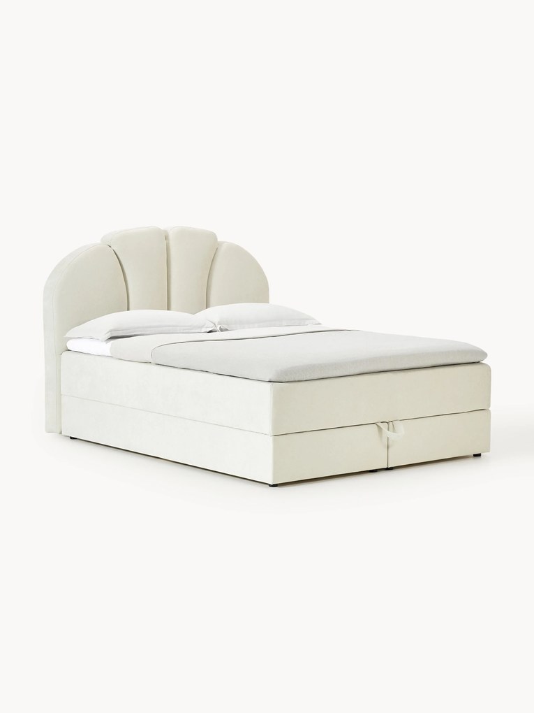 Cama boxspring com arrumação Romia