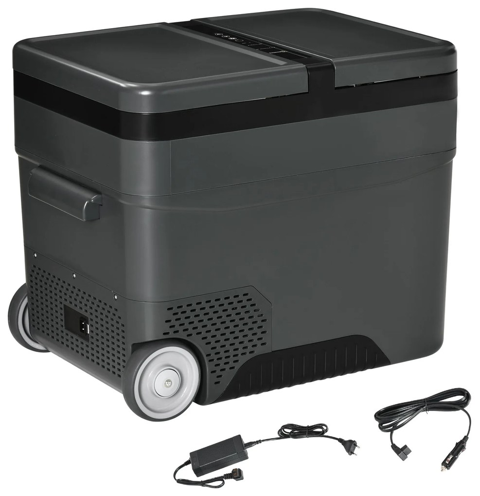 Geleira Elétrica de Compressor Portátil 45L Geleira de Carro 12/24V CC