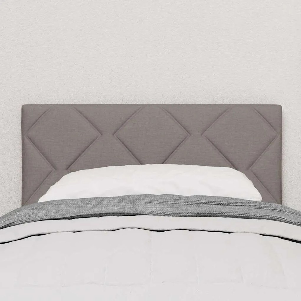 Cabeceira com Design de Blocos de Diamante Taupe 80 cm em Tecido