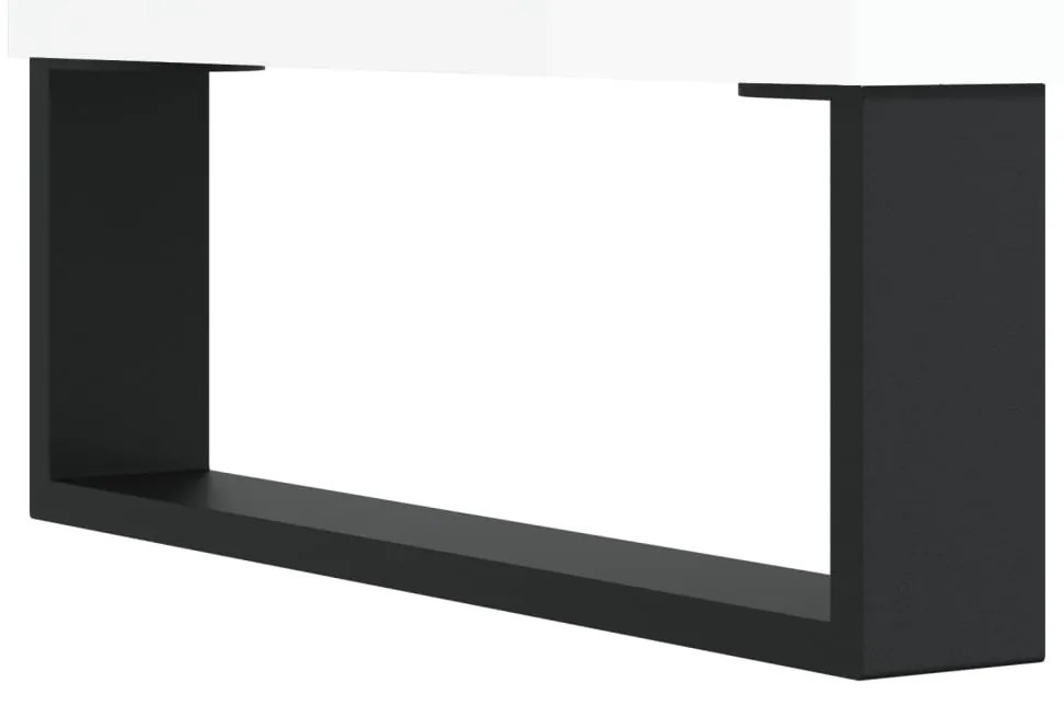 Mesa de centro 60x50x36,5 cm derivados madeira branco brilhante