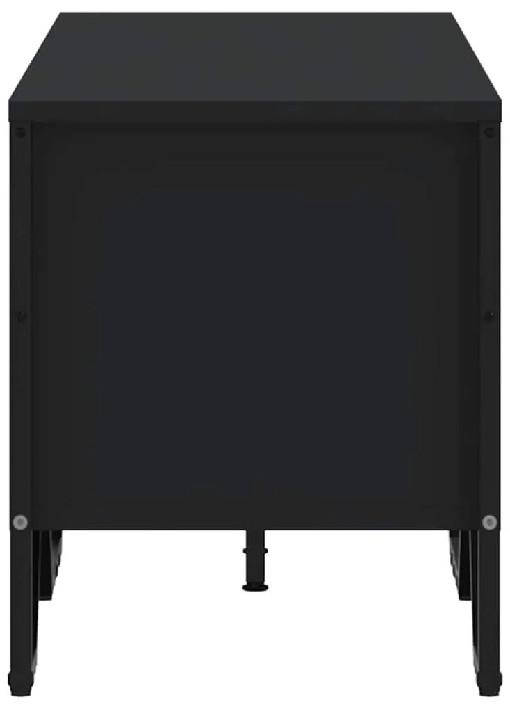 Móvel de TV 122x34x41 cm derivados de madeira preto