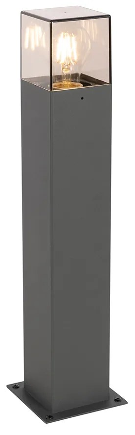 Candeeiro de pé moderno para exterior 50 cm cinzento escuro IP44 - Denmark Moderno