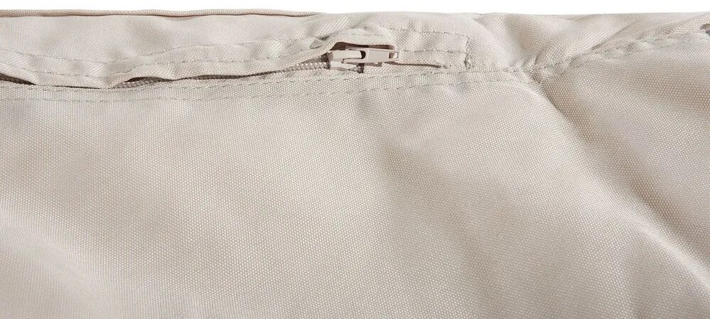 Pufe poltrona creme SIESTA Beliani