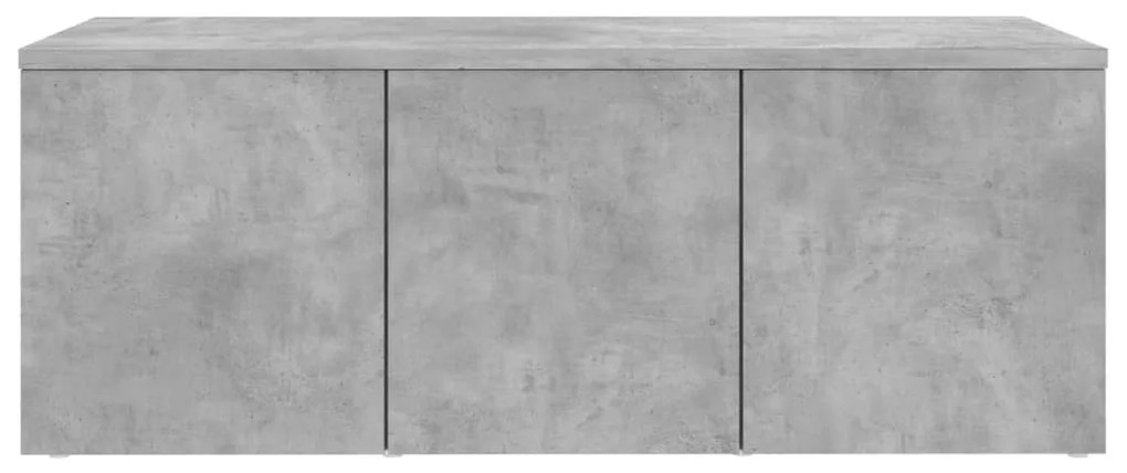 Móvel de TV 80x34x30 cm derivados de madeira cinzento cimento