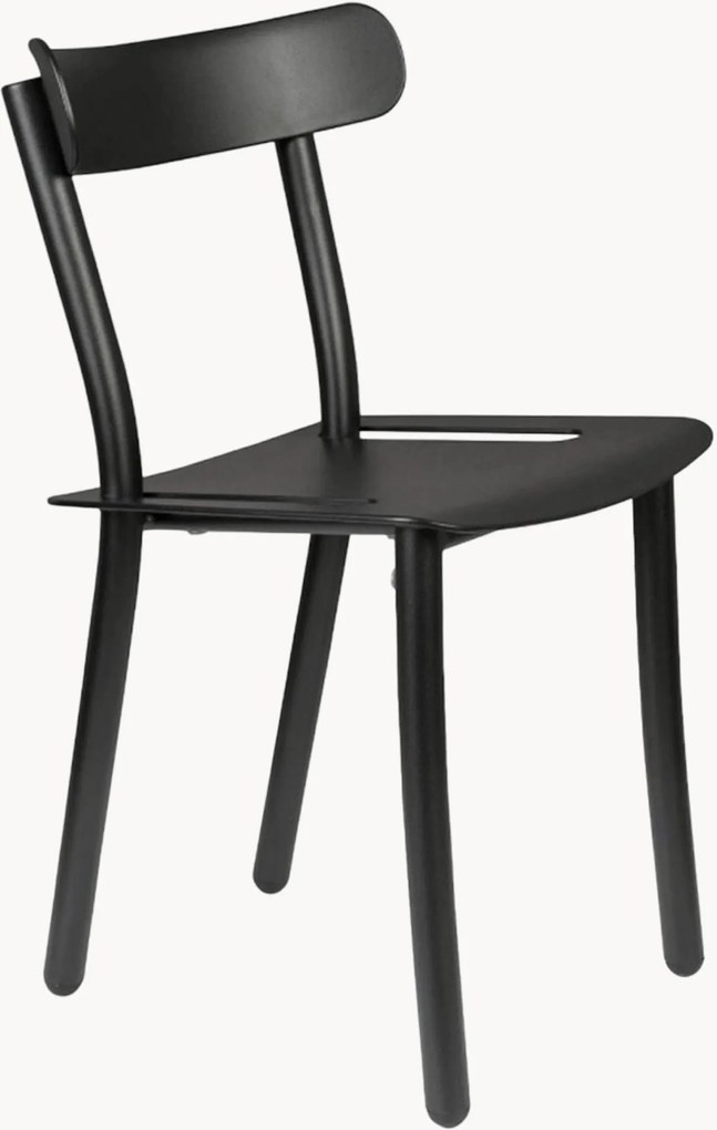 Cadeiras de jardim empilháveis em metal Friday, conjunto de 2