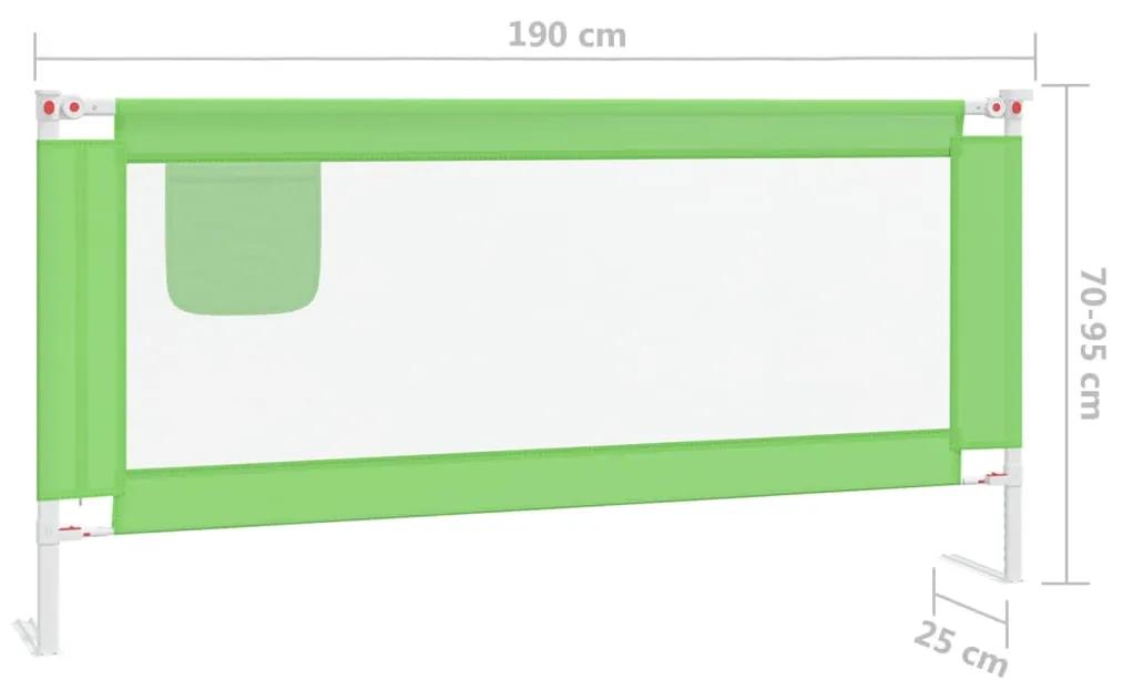 Barra de segurança p/ cama infantil tecido 190x25 cm verde