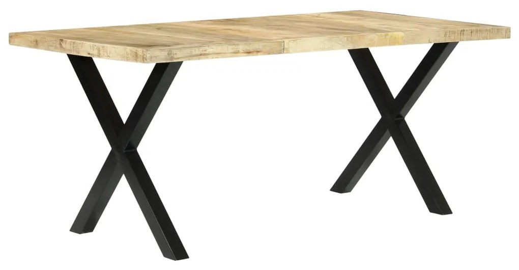 Mesa de jantar 180x90x76 cm madeira de mangueira maciça