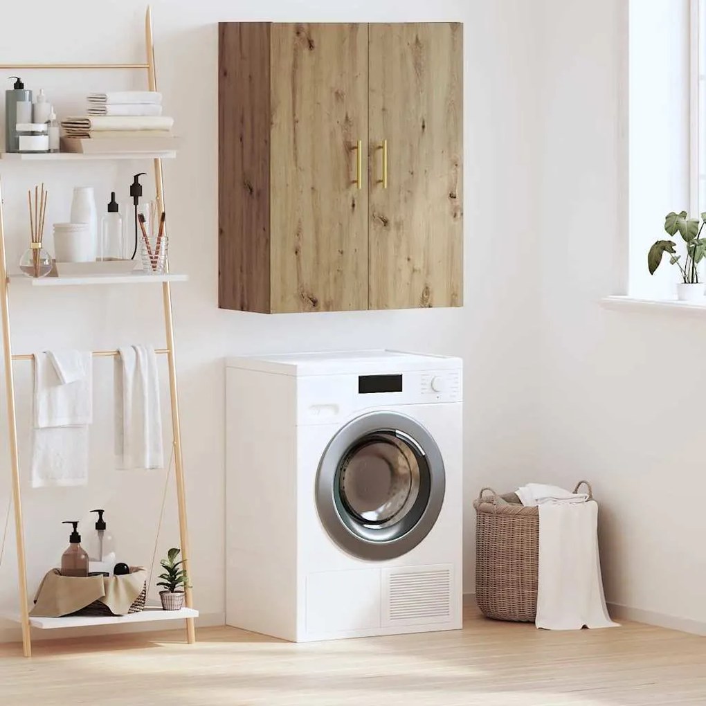 vidaXL Armário de Parede Carvalho Artesanal 69,5 x 34 x 90 cm