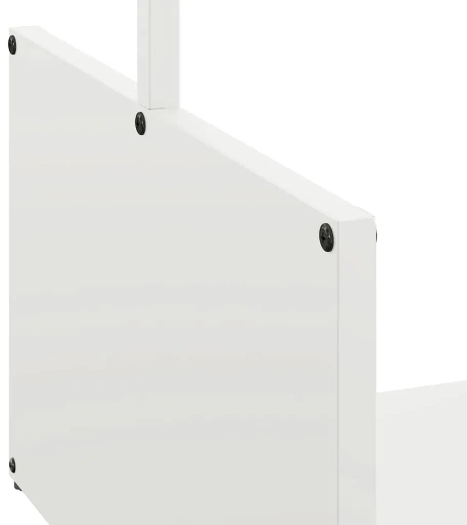 Suporte para lenha 40x40x40 cm aço laminado a frio branco