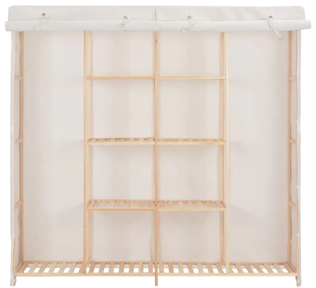 Roupeiro 173x40x170 cm tecido branco